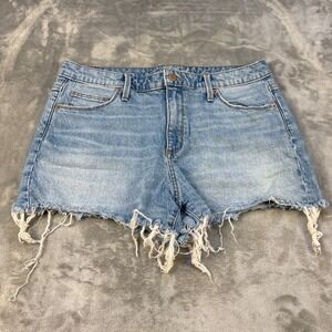 Universal Thread Womens Light Wash Distressed Cutoff Denim‎ Shorts Size 12/31R